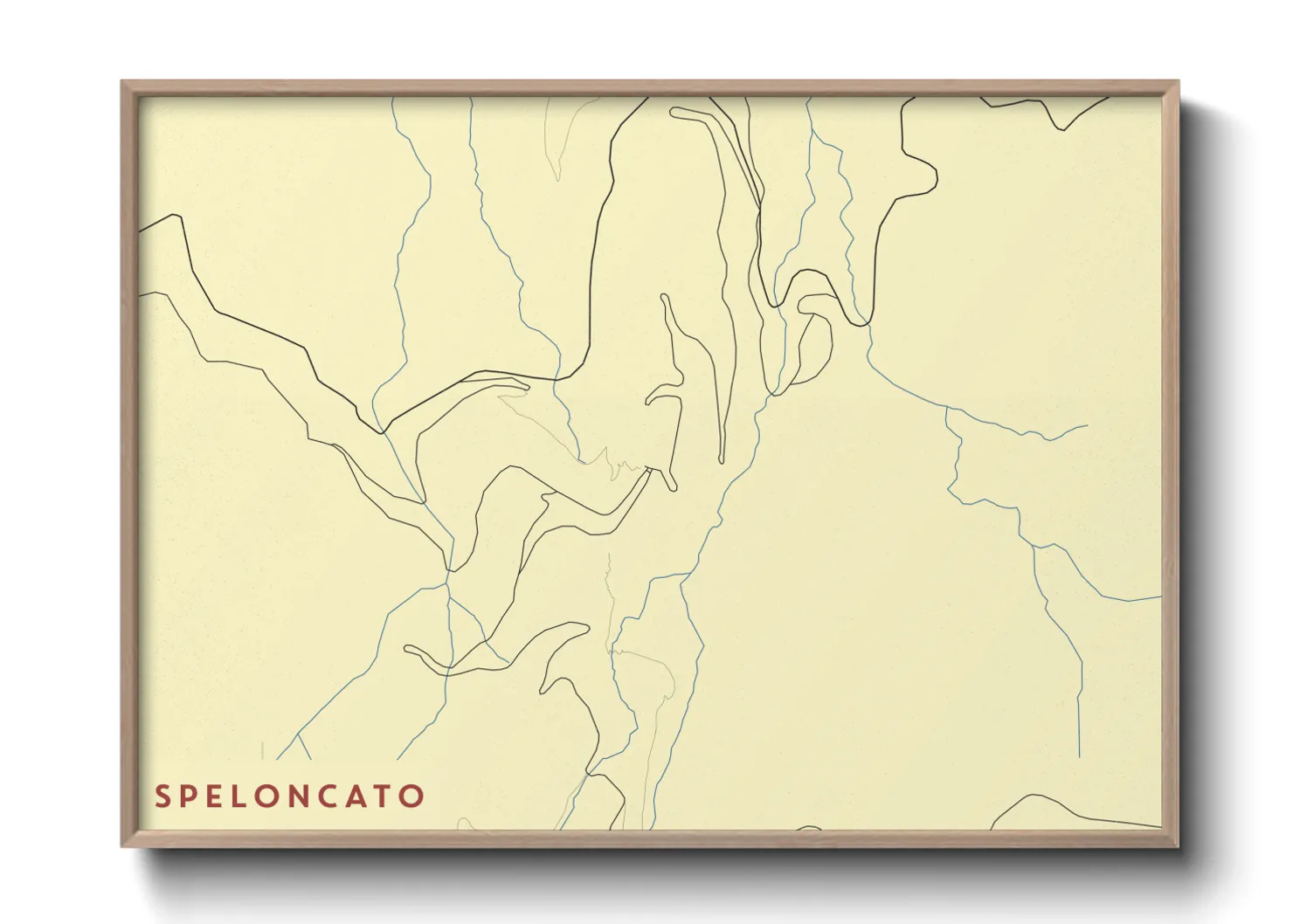 Une affiche de carte sur Speloncato