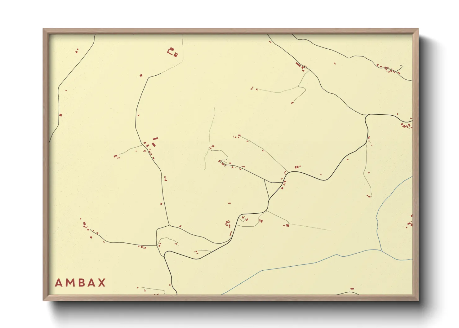 Une affiche de carte sur Ambax