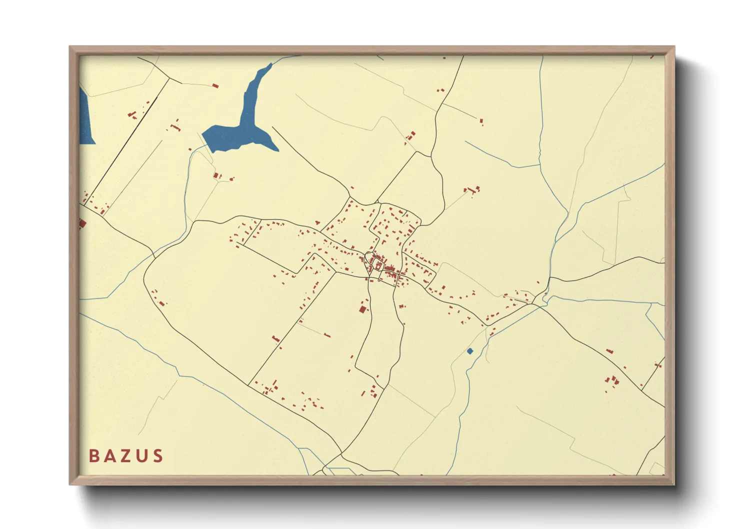 Une affiche de carte sur Bazus