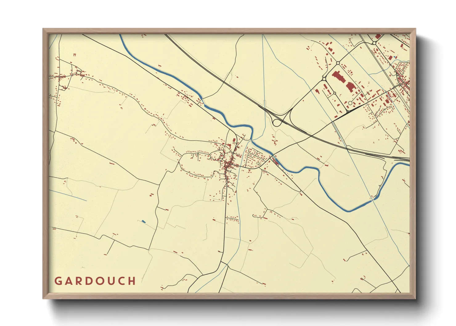 Une affiche de carte sur Gardouch