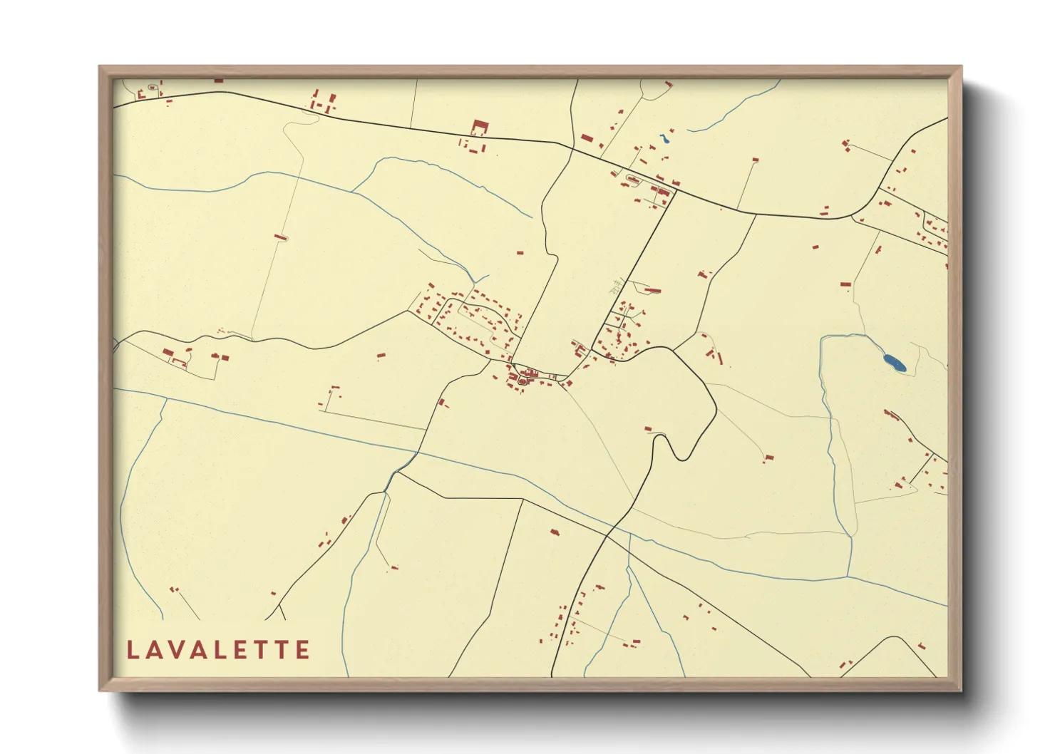 Une affiche de carte sur Lavalette