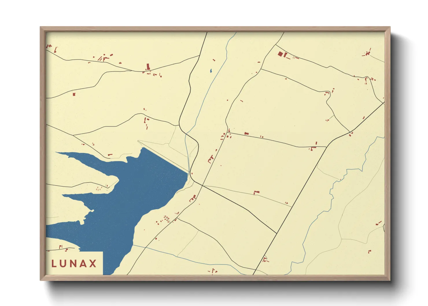 Une affiche de carte sur Lunax