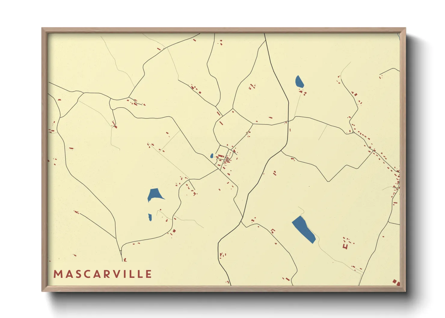 Une affiche de carte sur Mascarville