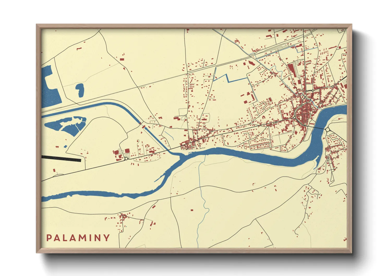 Une affiche de carte sur Palaminy