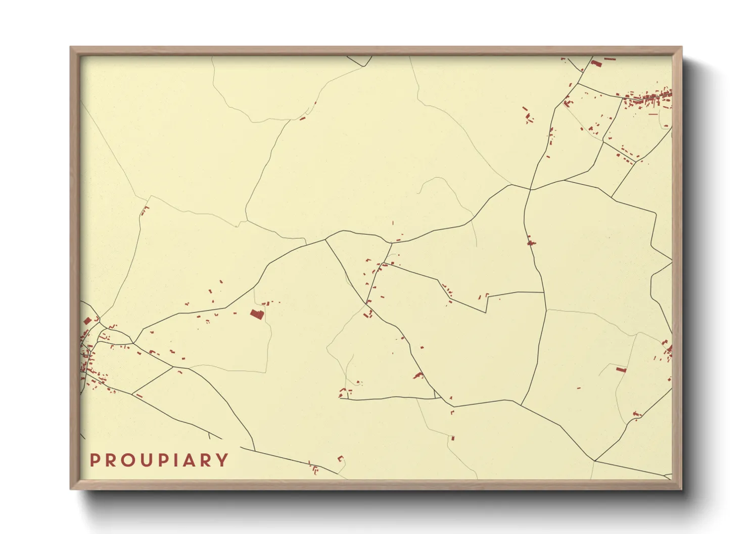 Une affiche de carte sur Proupiary