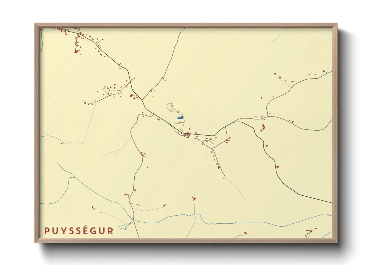 Une affiche de carte sur Puysségur