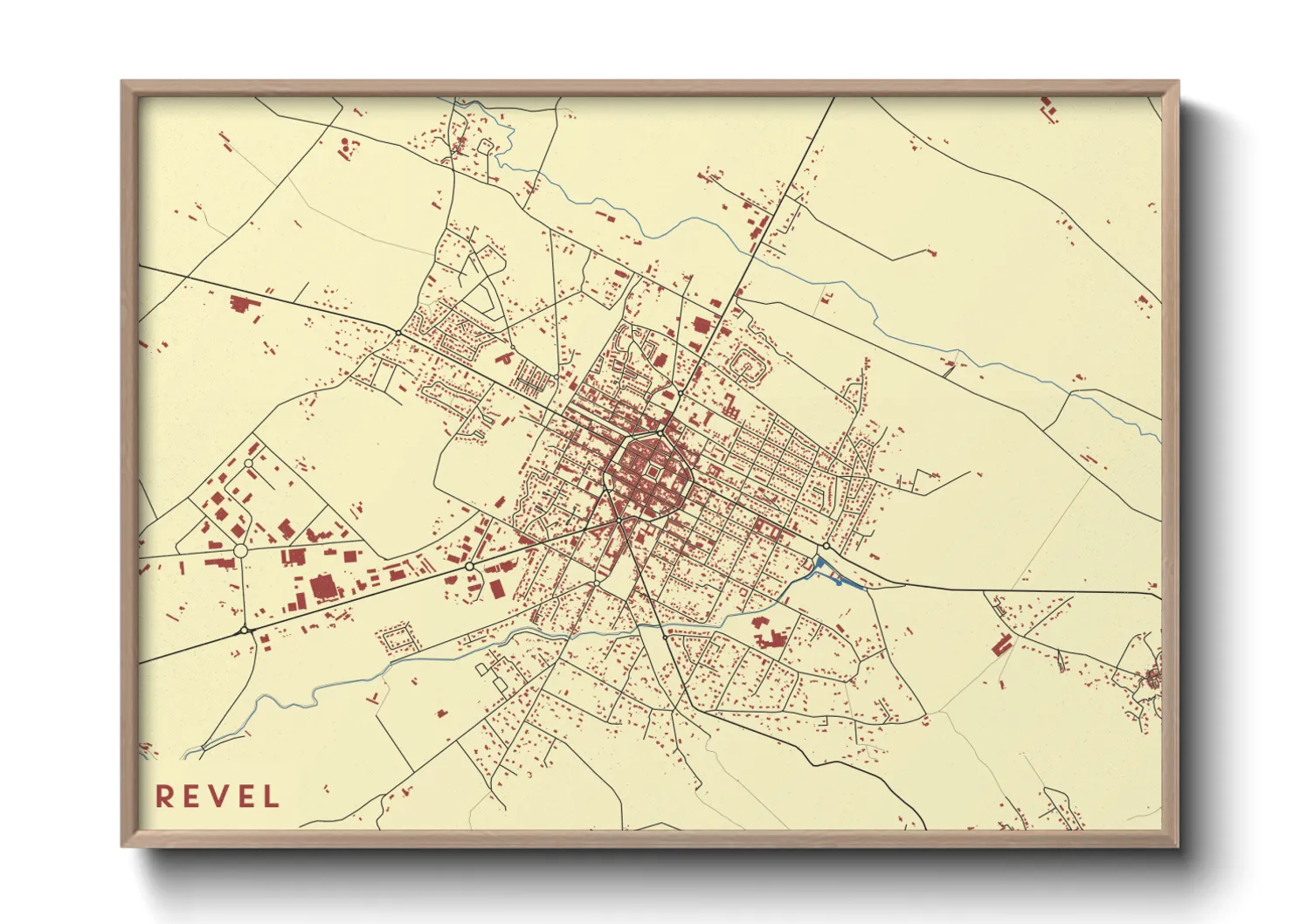 Une affiche de carte sur Revel