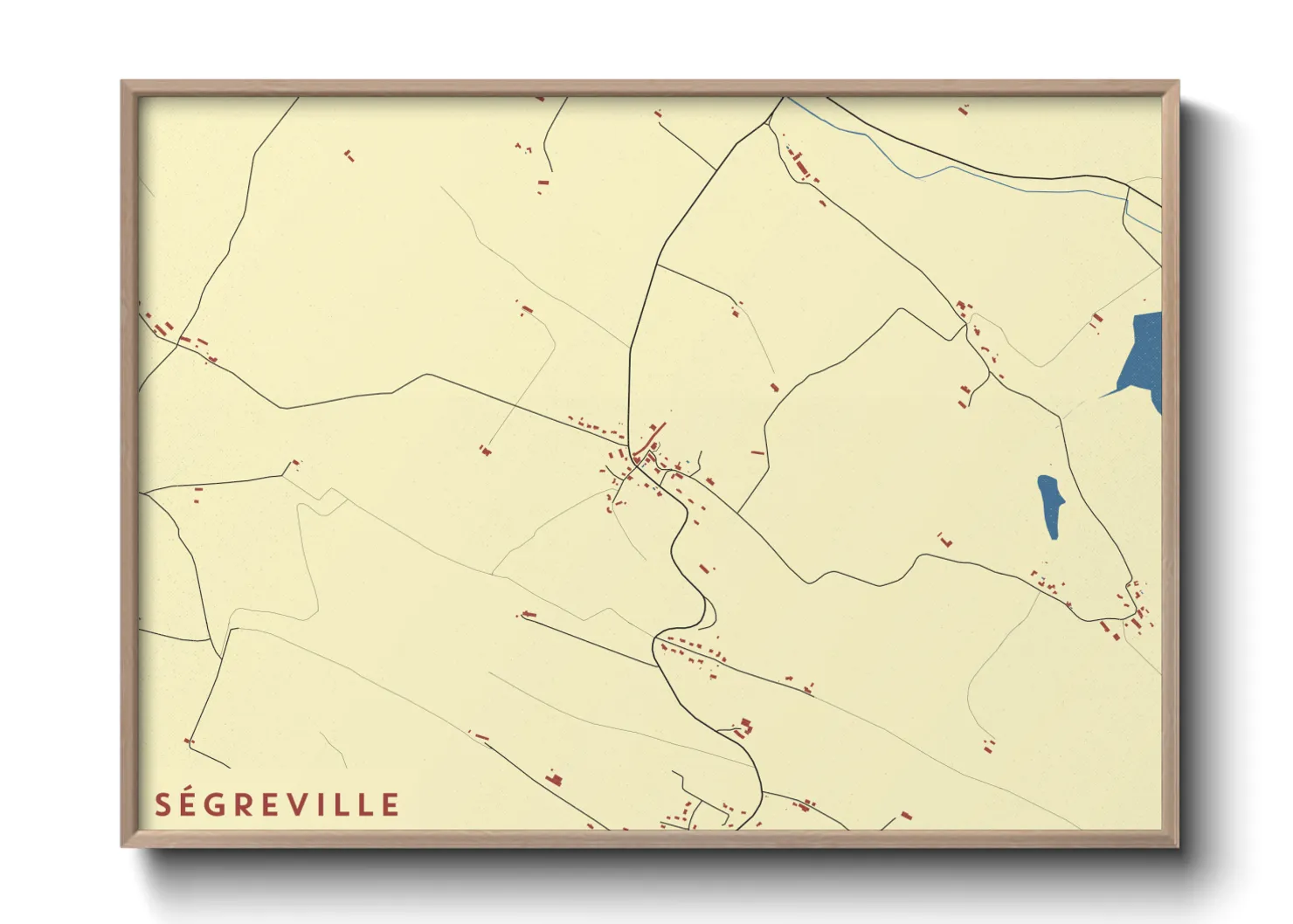 Une affiche de carte sur Ségreville