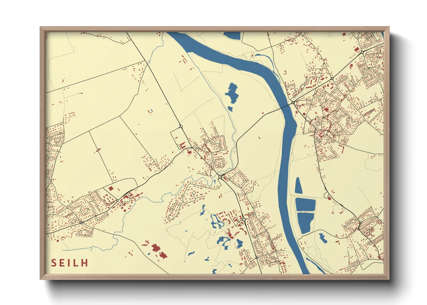 Une affiche de carte sur Seilh