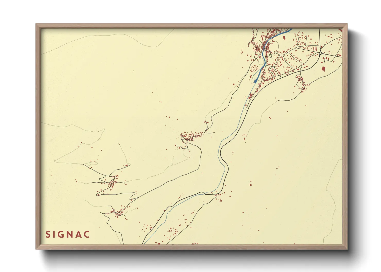 Une affiche de carte sur Signac