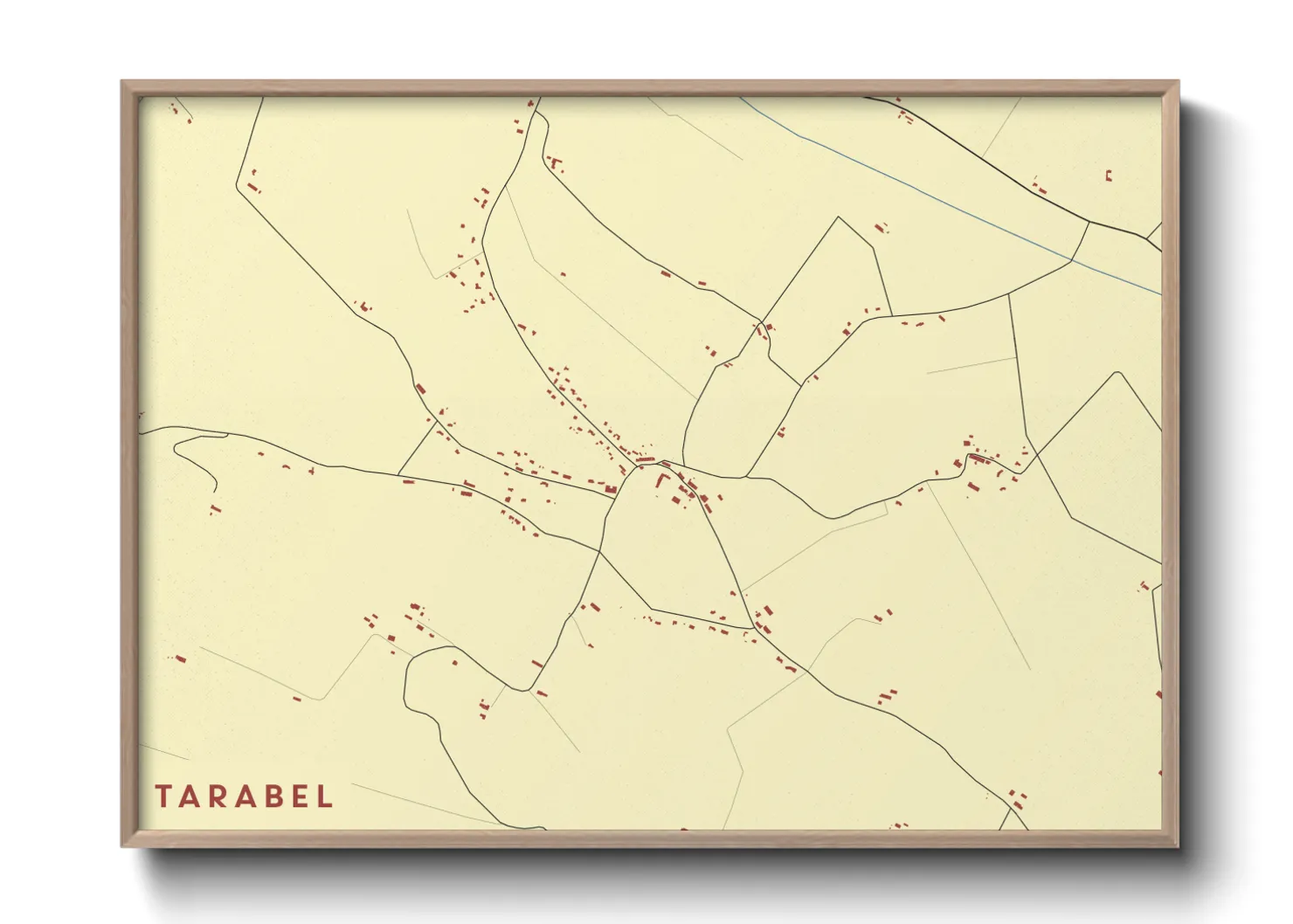 Une affiche de carte sur Tarabel