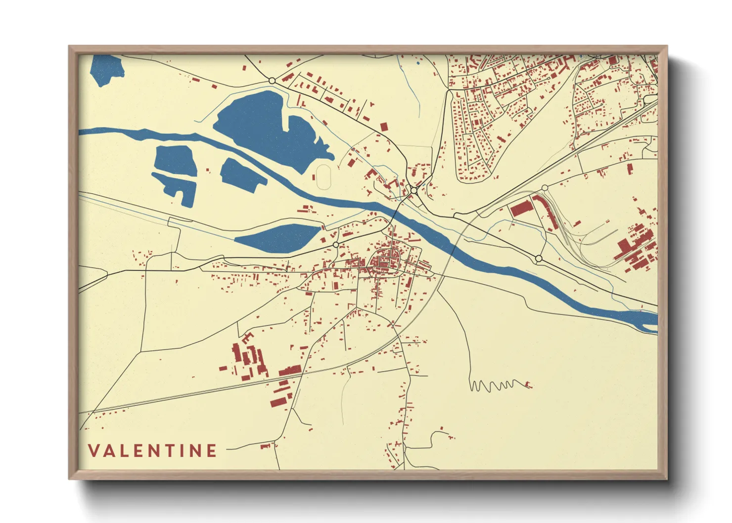 Une affiche de carte sur Valentine