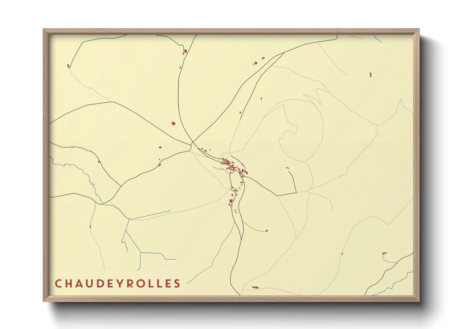 Une affiche de carte sur Chaudeyrolles