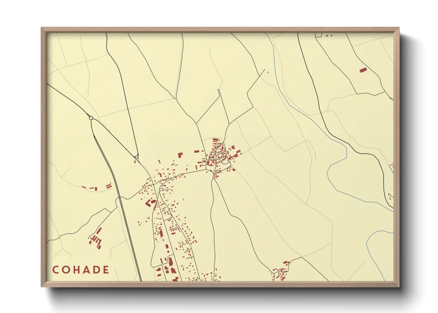 Une affiche de carte sur Cohade