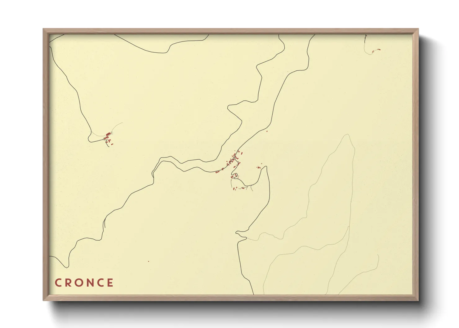 Une affiche de carte sur Cronce