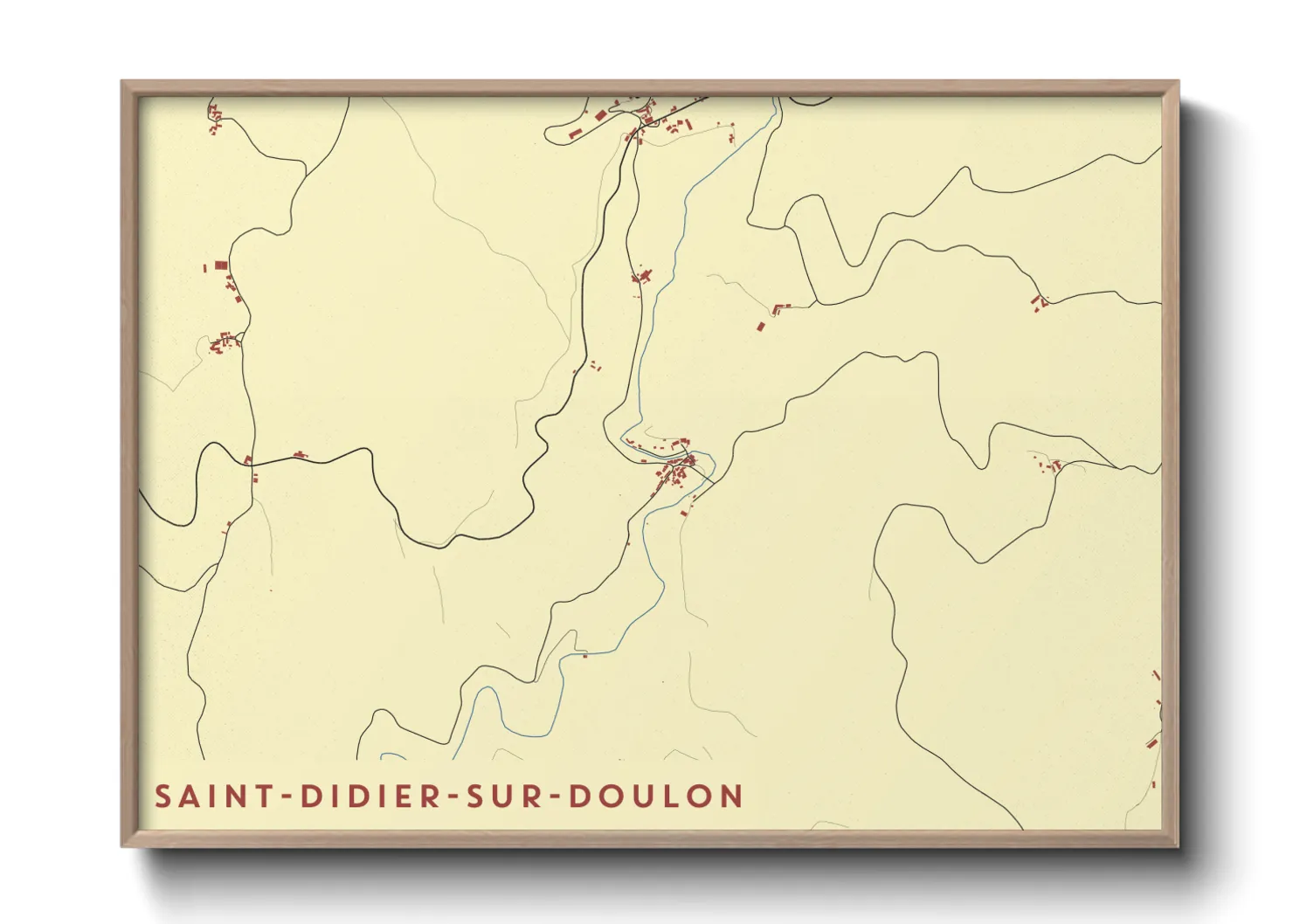 Une affiche de carte sur Saint-Didier-sur-Doulon