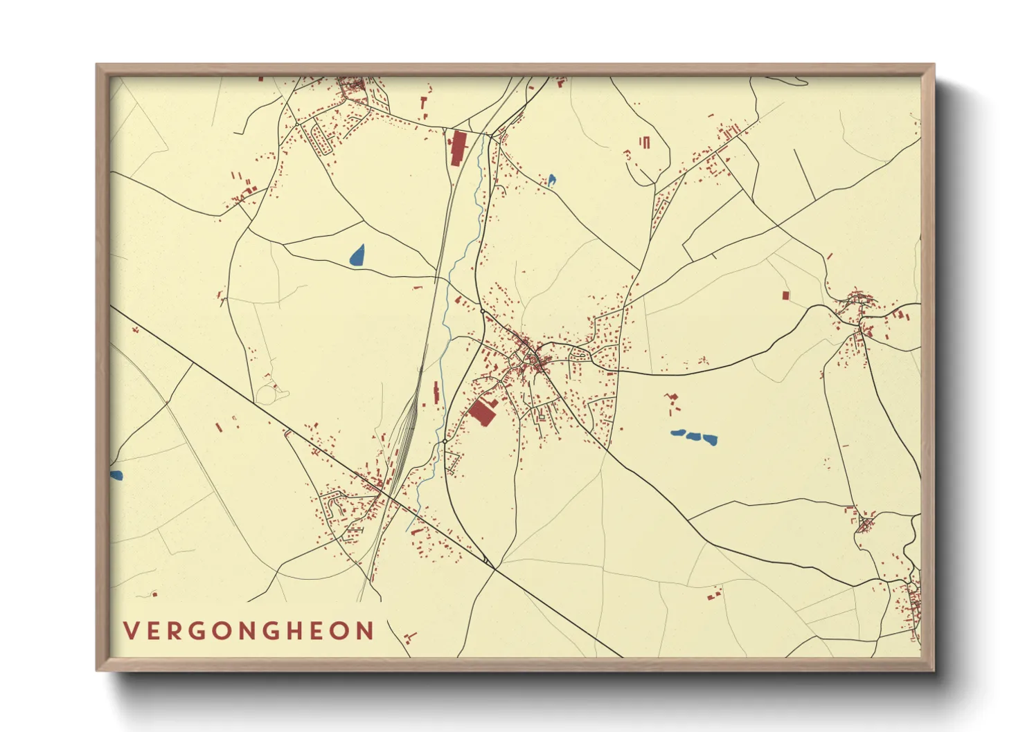 Une affiche de carte sur Vergongheon