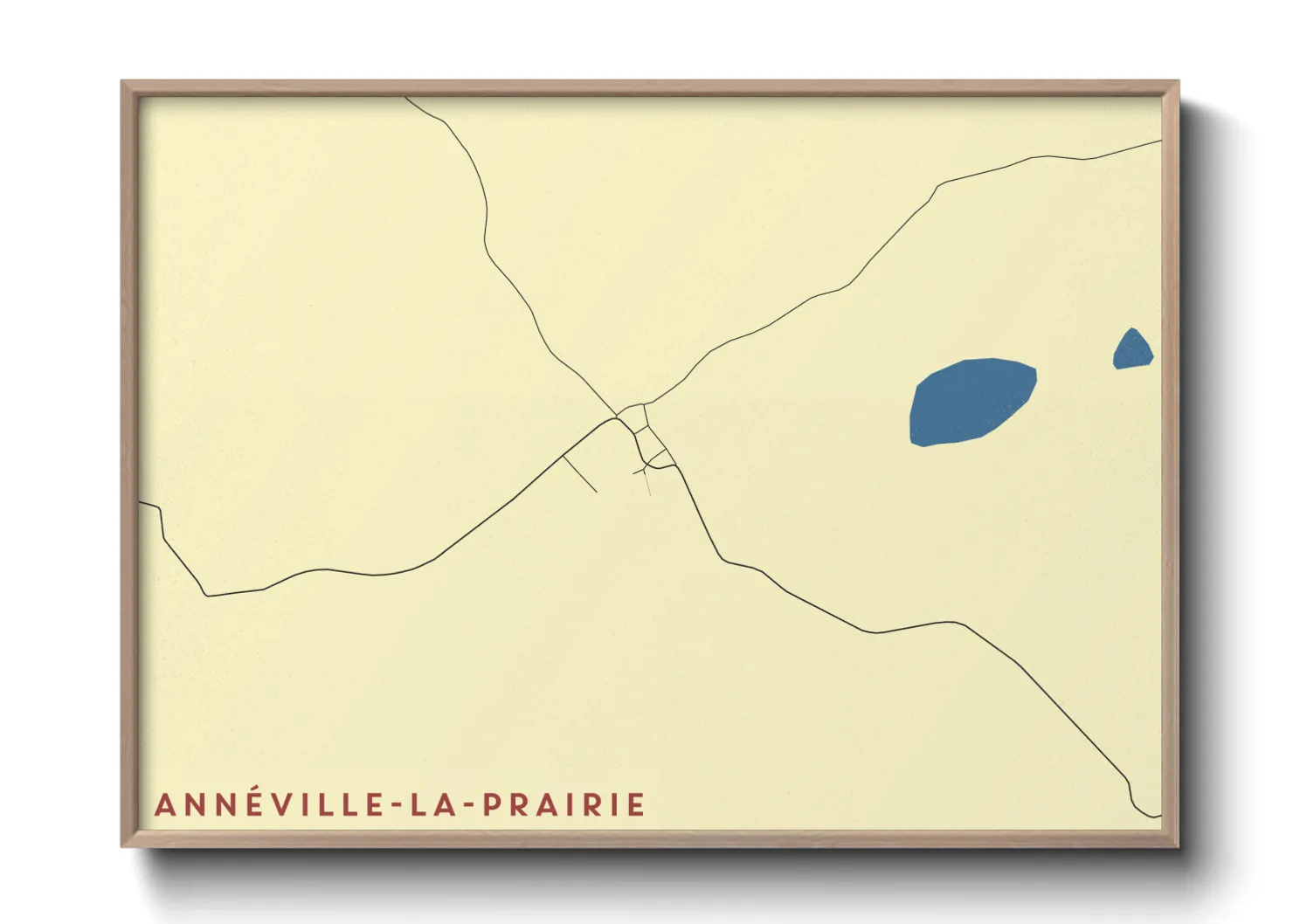 Une affiche de carte sur Annéville-la-Prairie