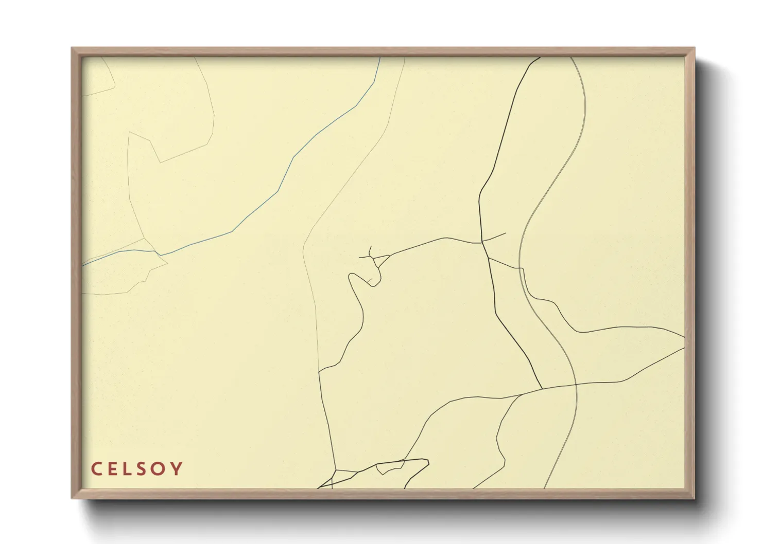 Une affiche de carte sur Celsoy