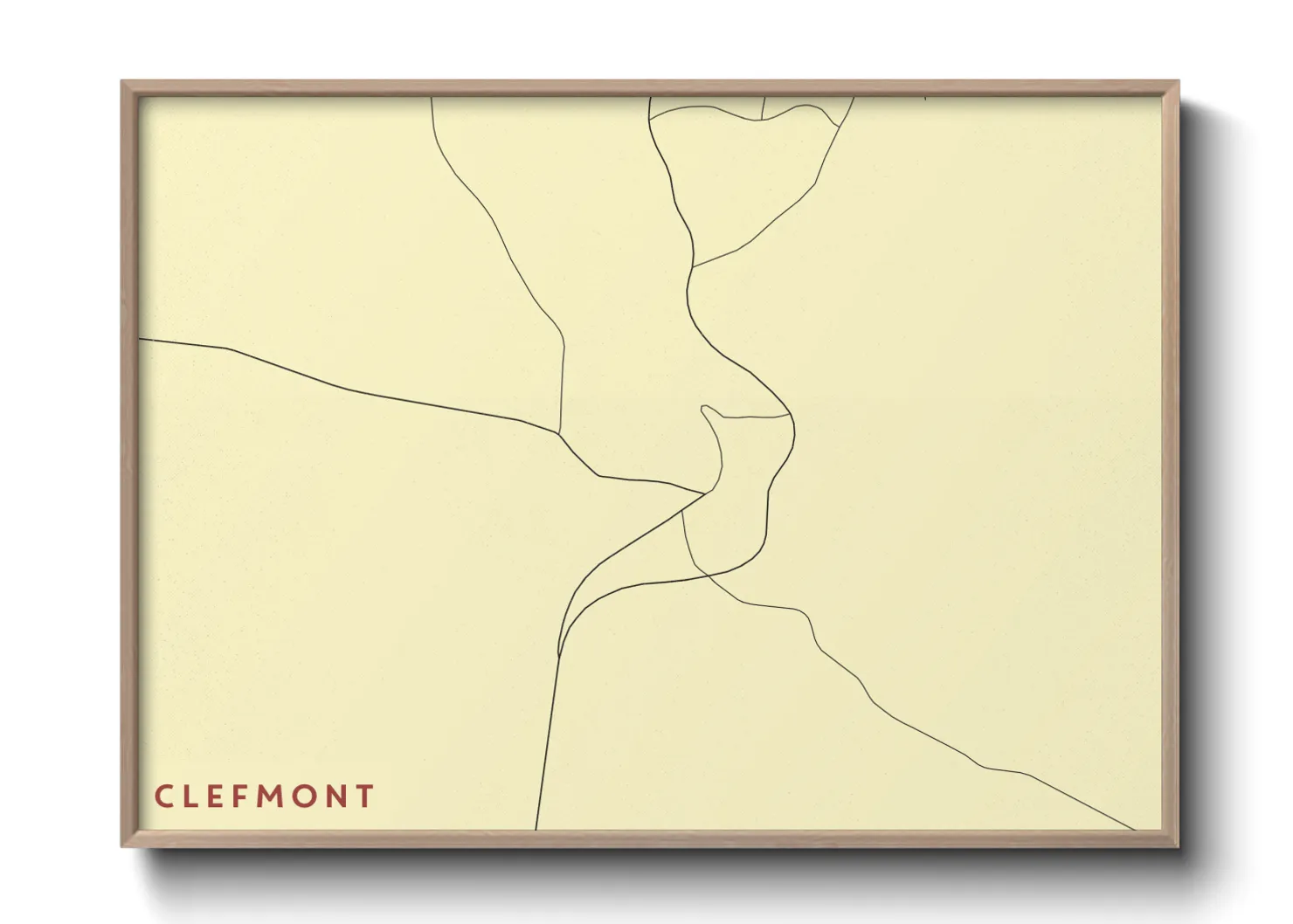 Une affiche de carte sur Clefmont