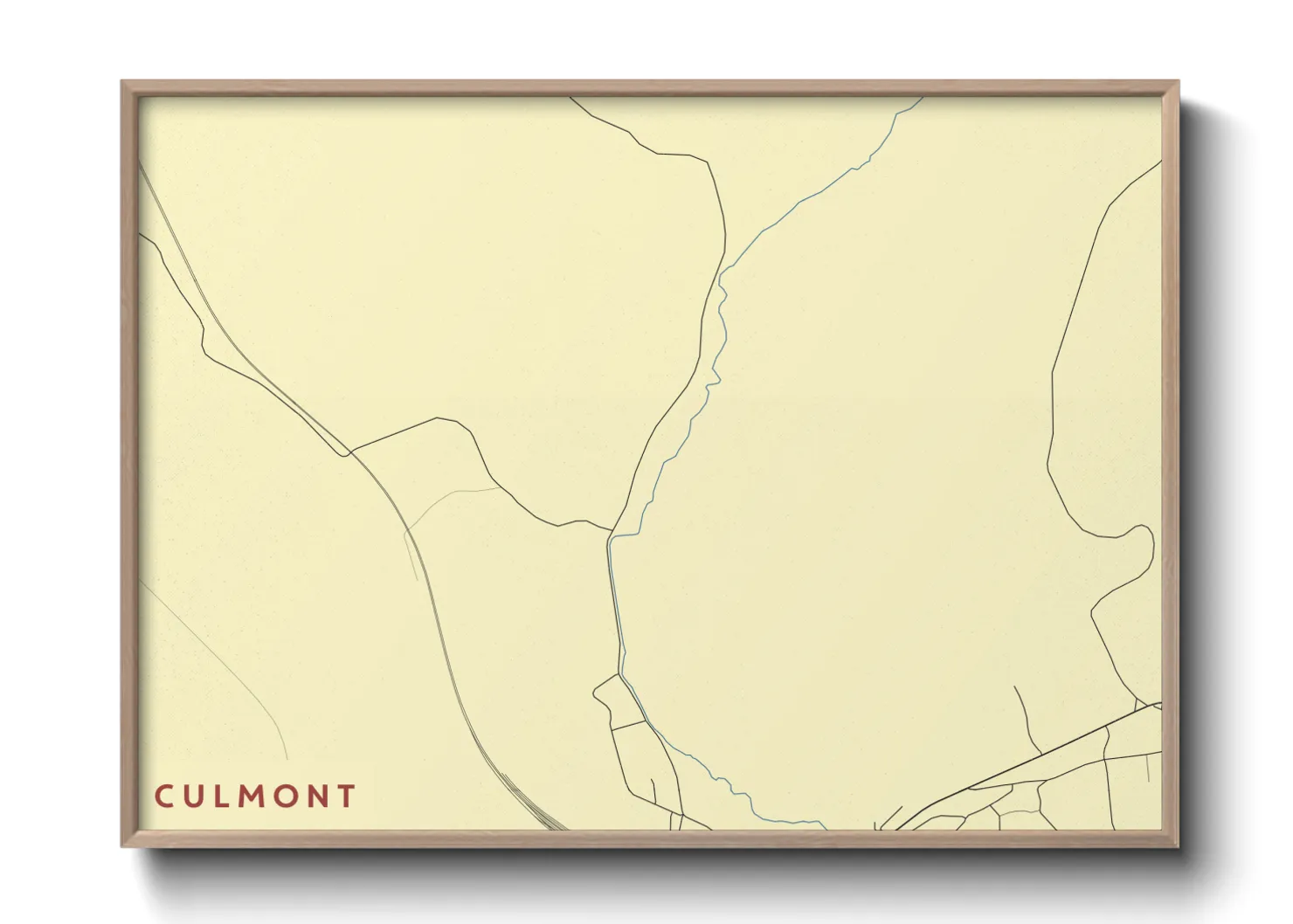 Une affiche de carte sur Culmont
