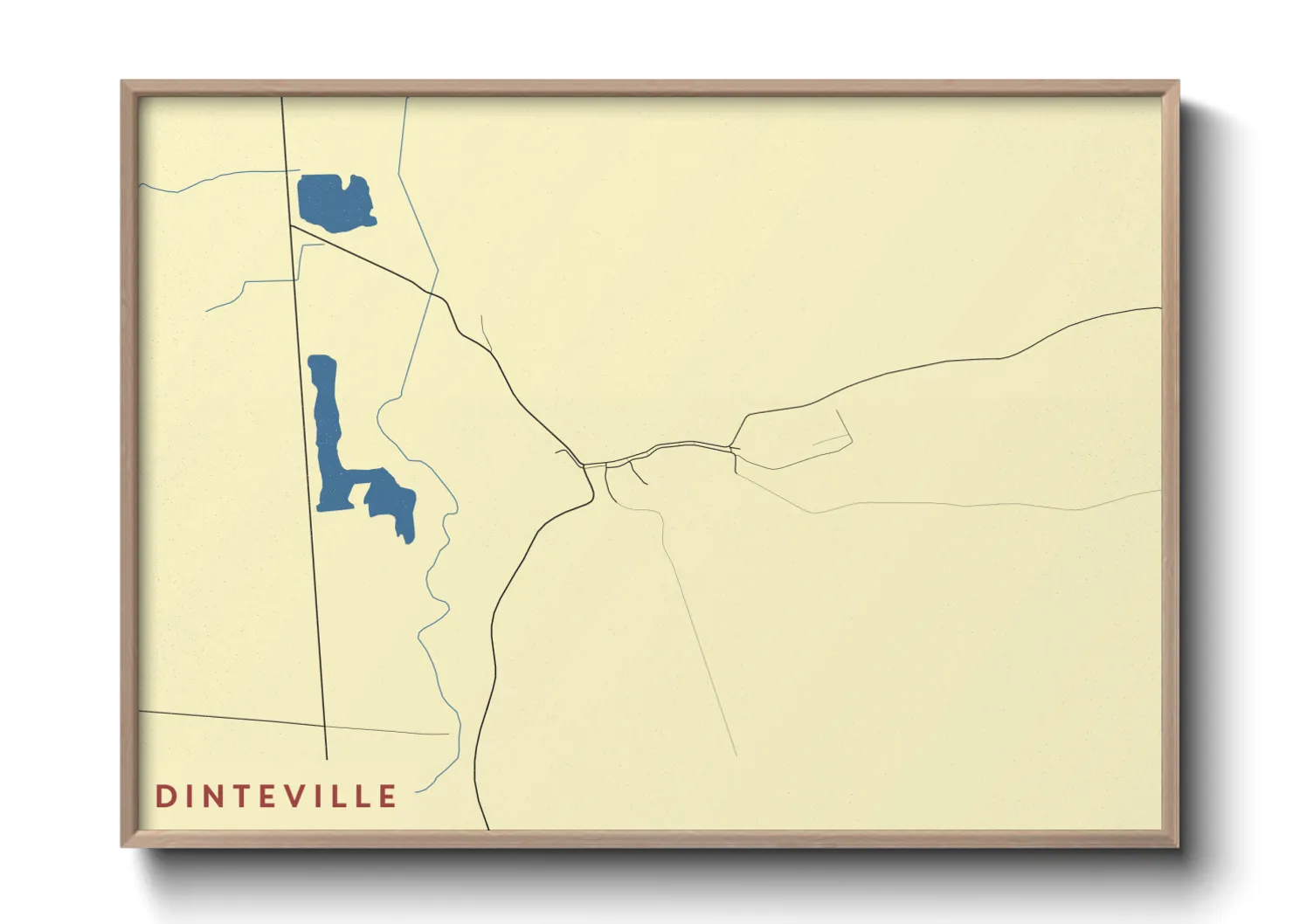 Une affiche de carte sur Dinteville