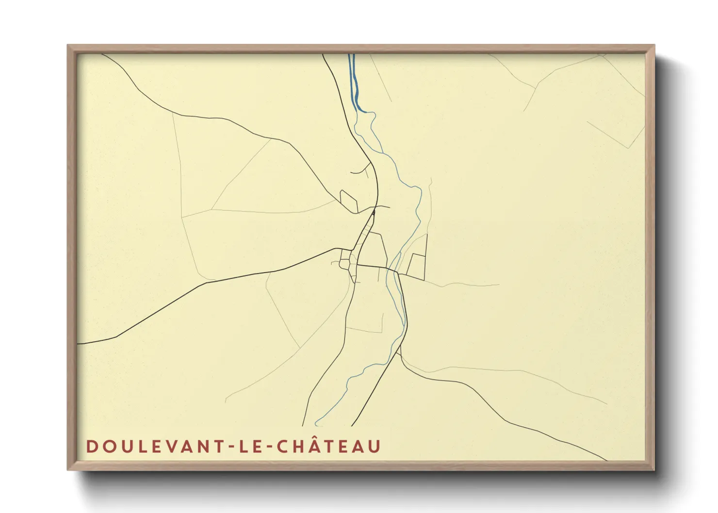 Une affiche de carte sur Doulevant-le-Château