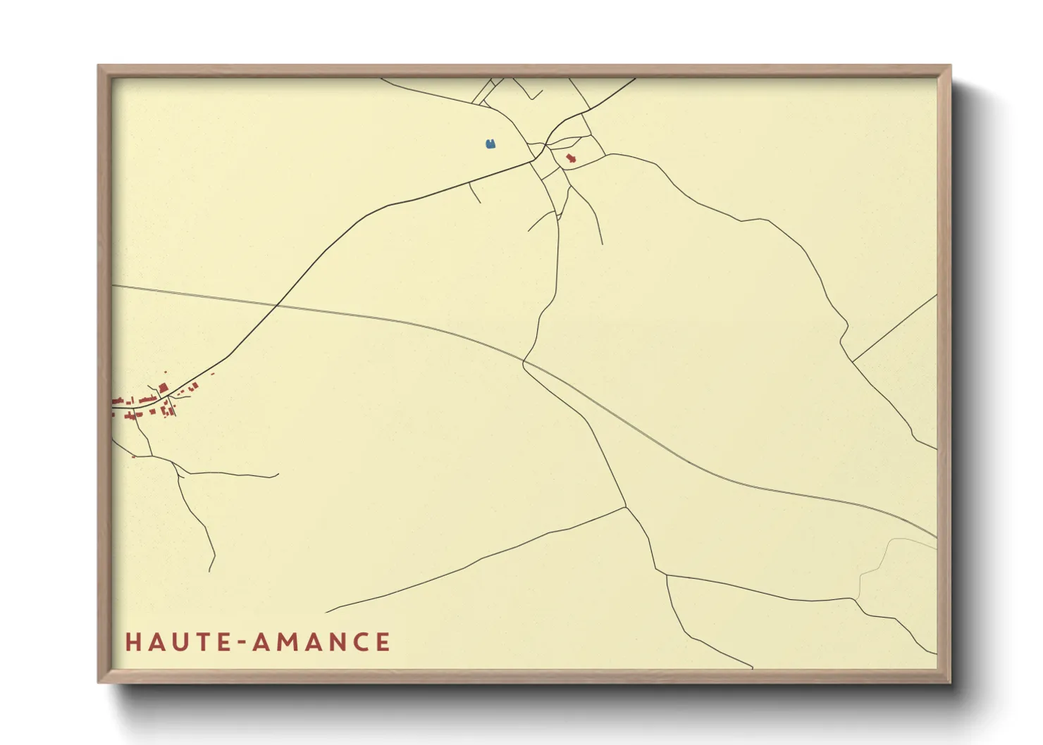 Une affiche de carte sur Haute-Amance