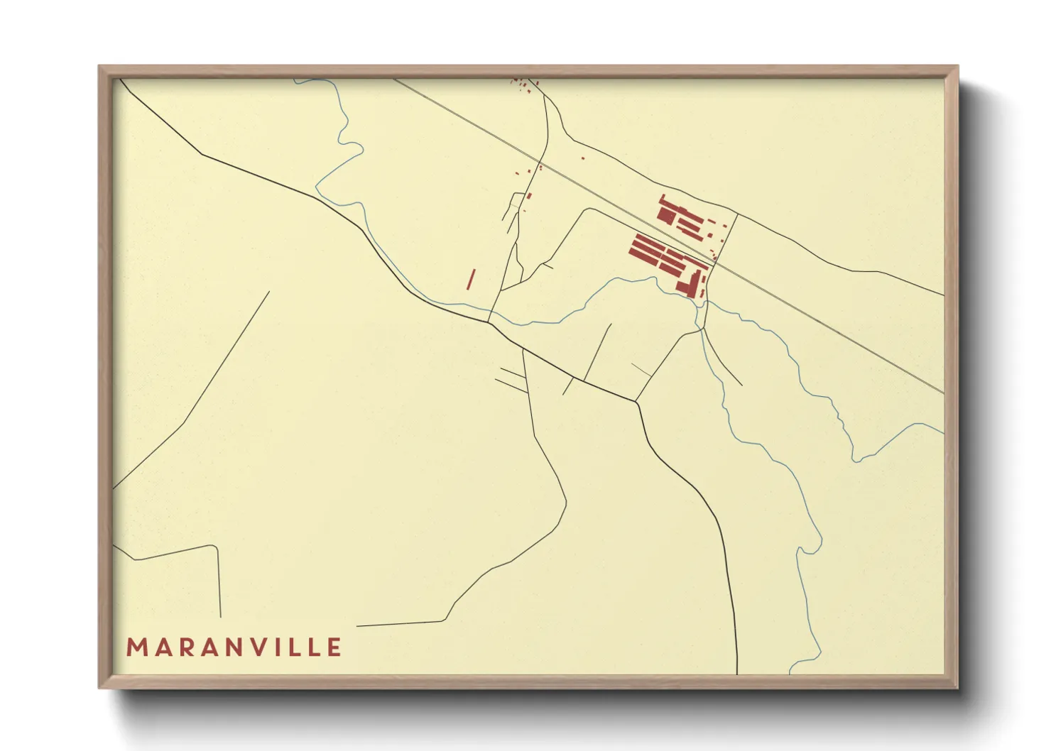Une affiche de carte sur Maranville
