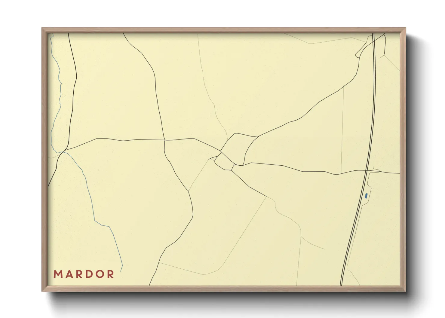 Une affiche de carte sur Mardor