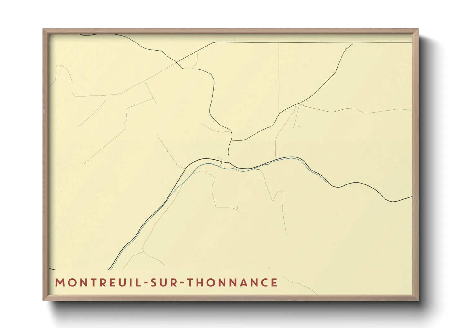 Une affiche de carte sur Montreuil-sur-Thonnance