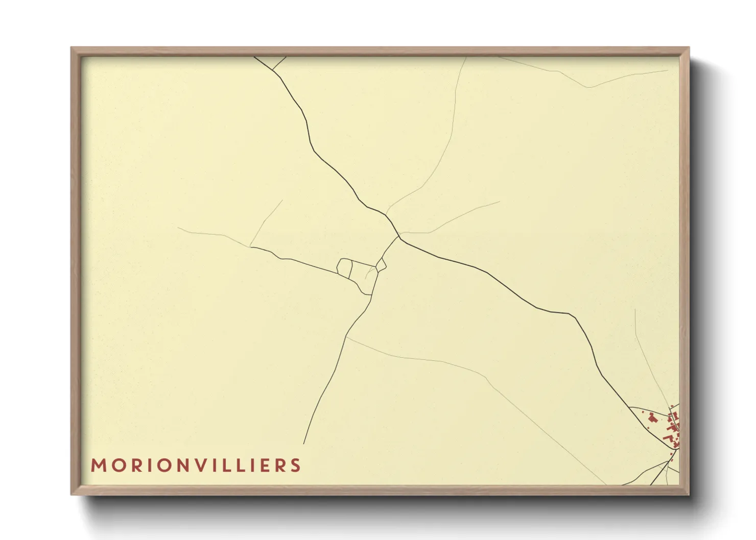 Une affiche de carte sur Morionvilliers
