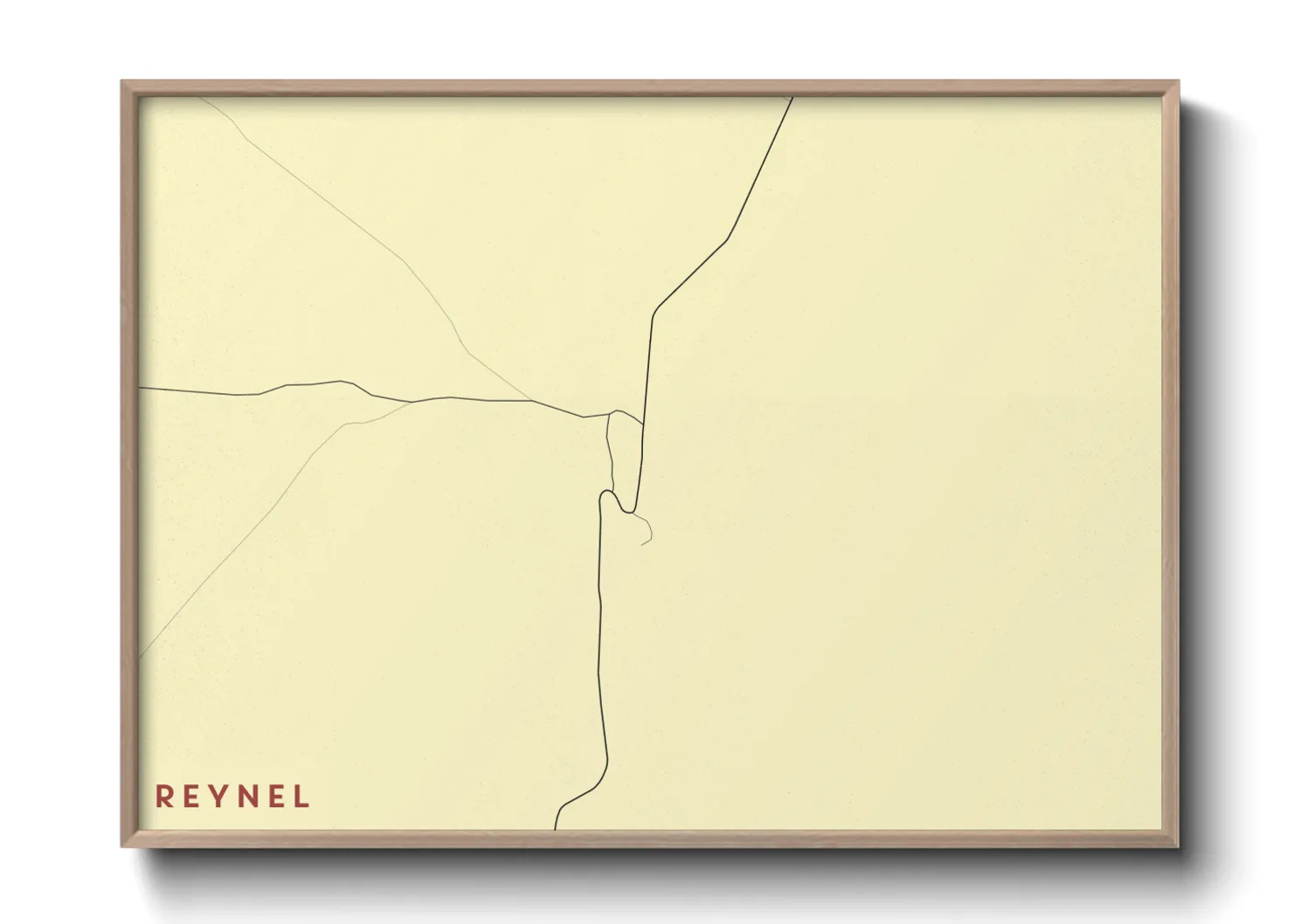 Une affiche de carte sur Reynel