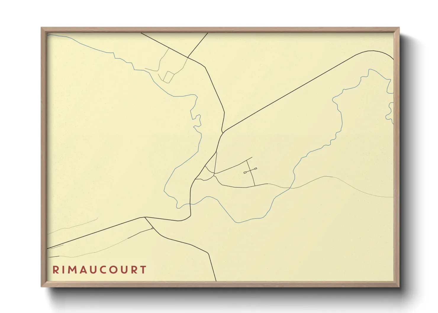 Une affiche de carte sur Rimaucourt
