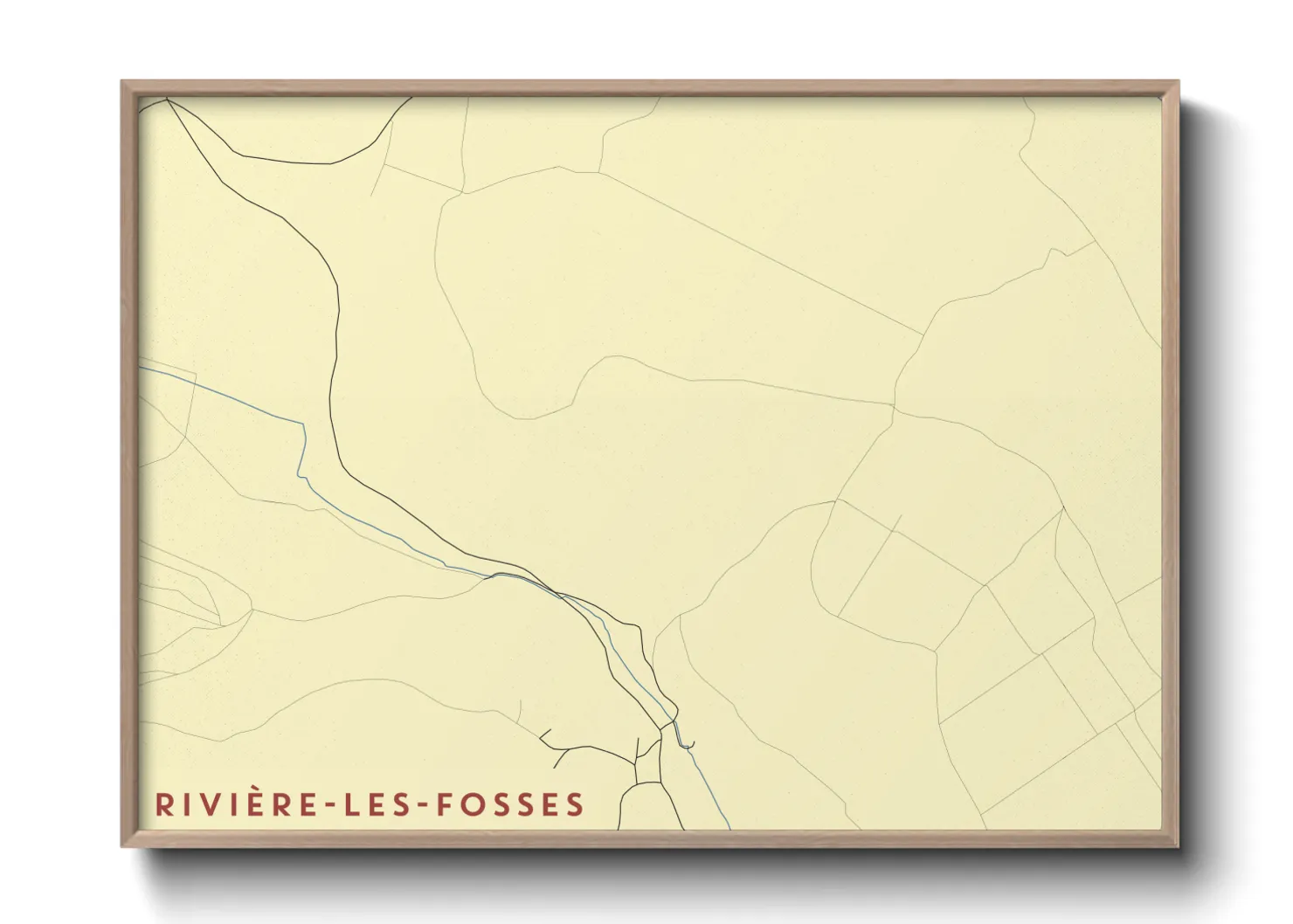 Une affiche de carte sur Rivière-les-Fosses