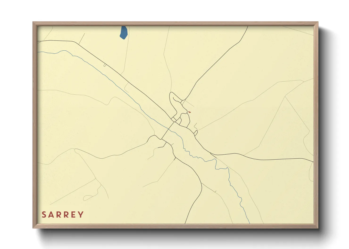 Une affiche de carte sur Sarrey