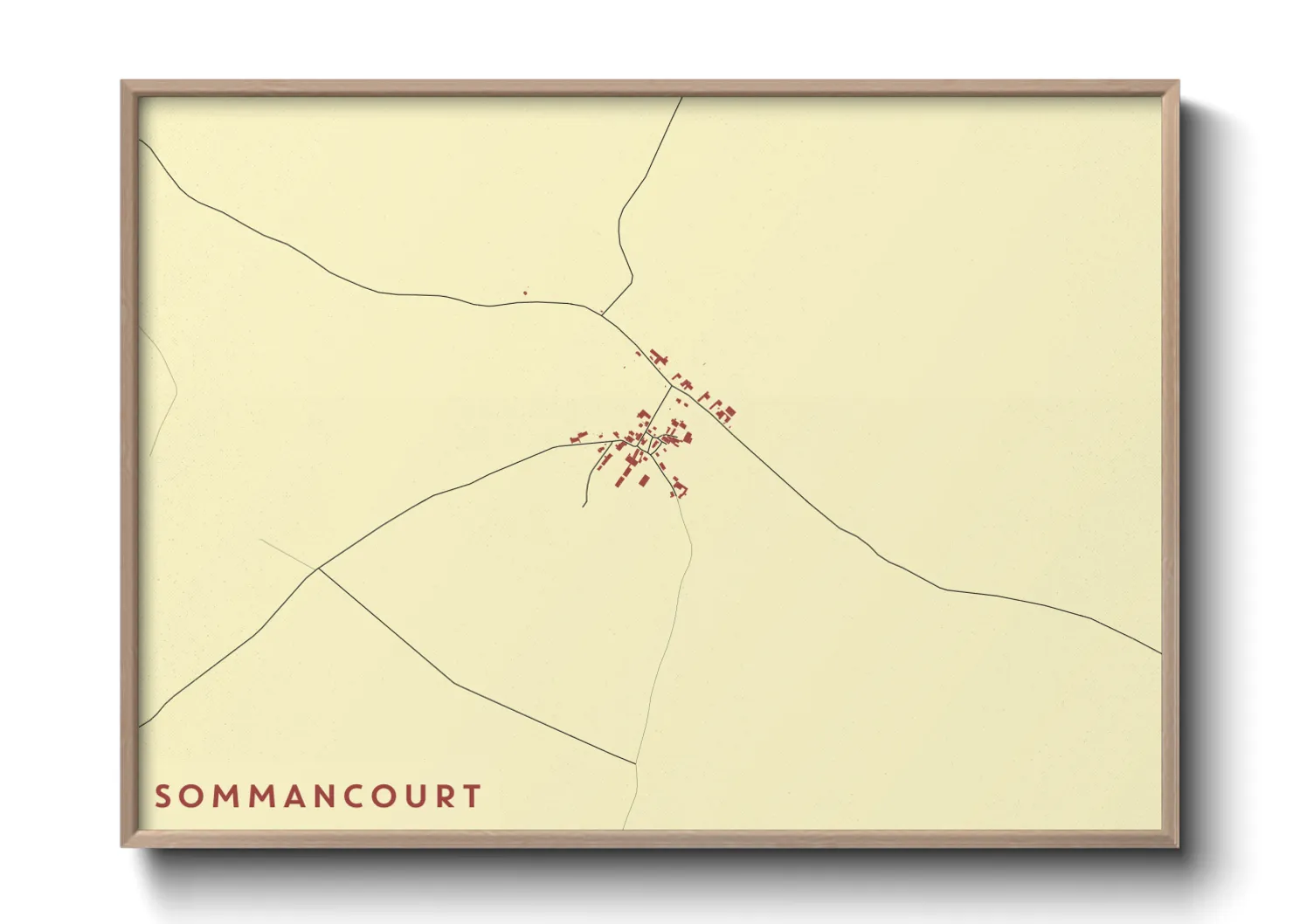 Une affiche de carte sur Sommancourt