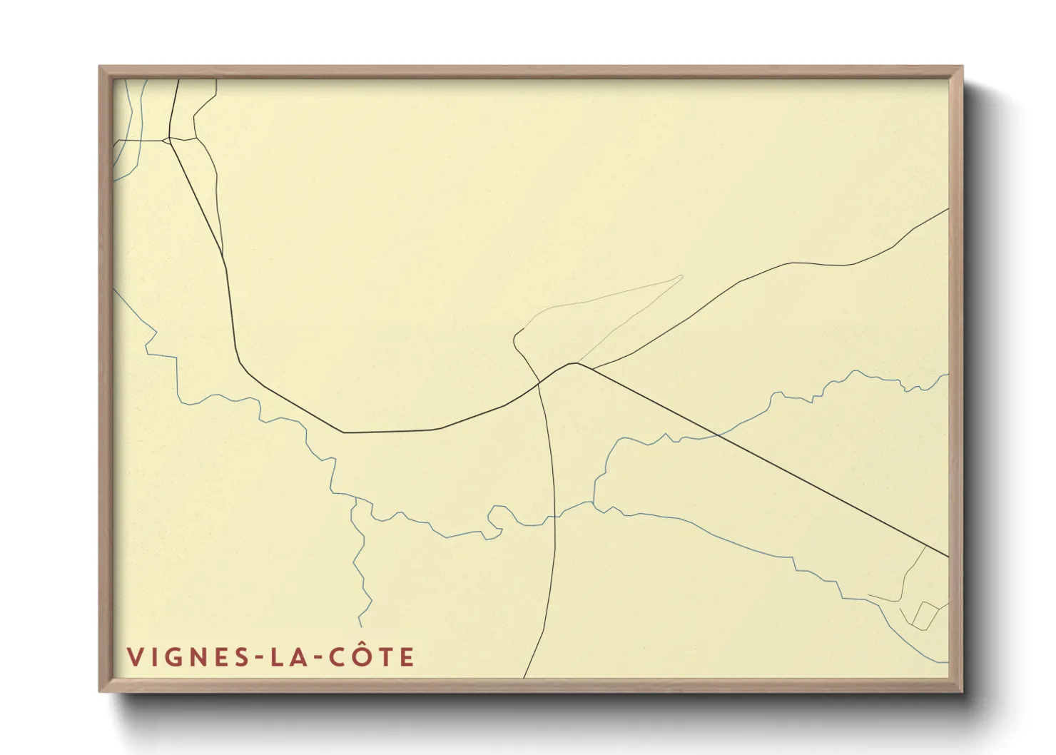Une affiche de carte sur Vignes-la-Côte