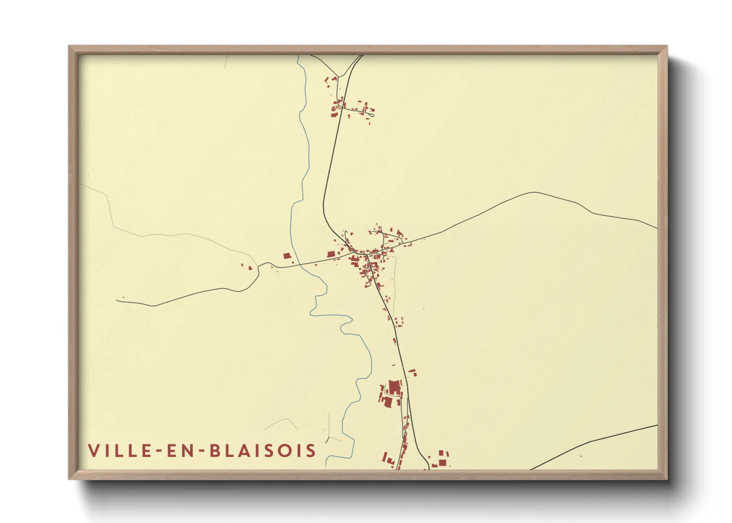Une affiche de carte sur Ville-en-Blaisois