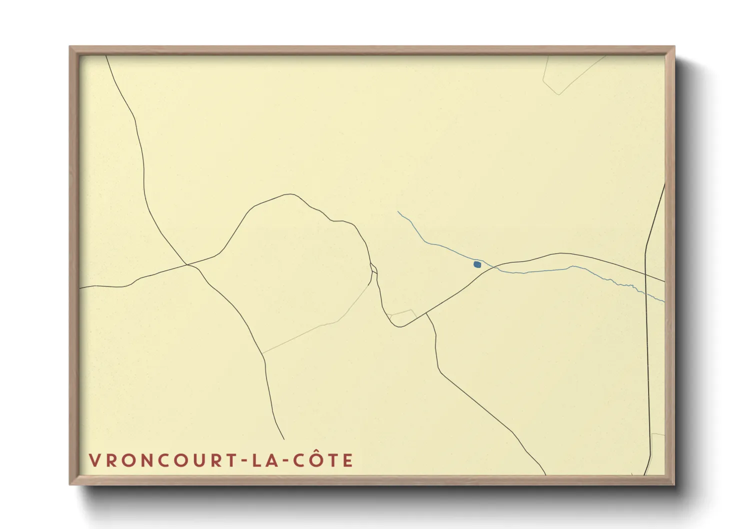 Une affiche de carte sur Vroncourt-la-Côte