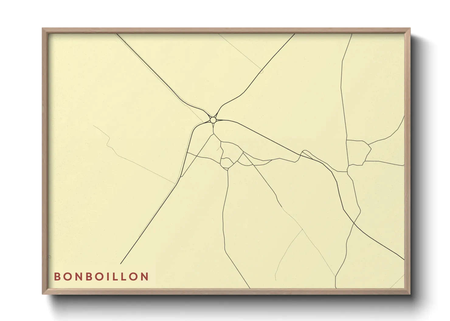 Une affiche de carte sur Bonboillon