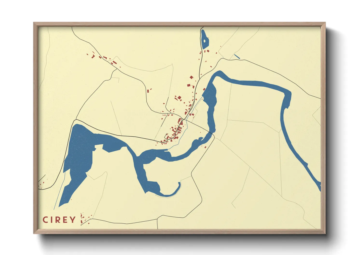 Une affiche de carte sur Cirey