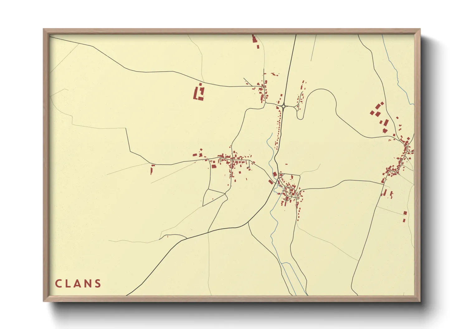 Une affiche de carte sur Clans