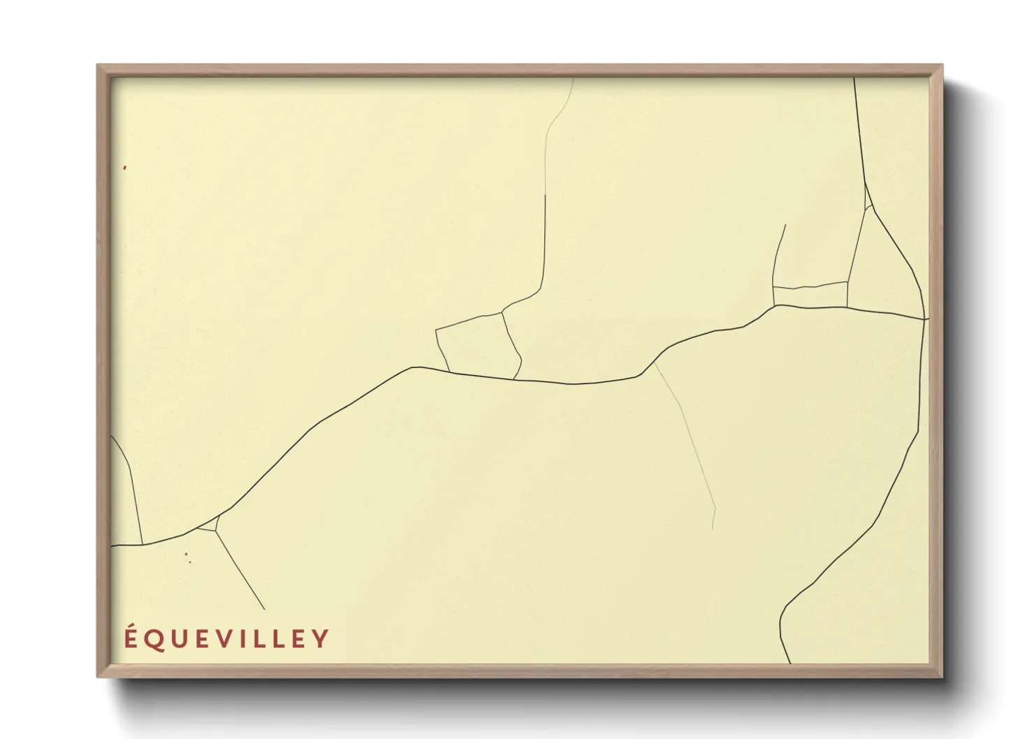 Une affiche de carte sur Équevilley