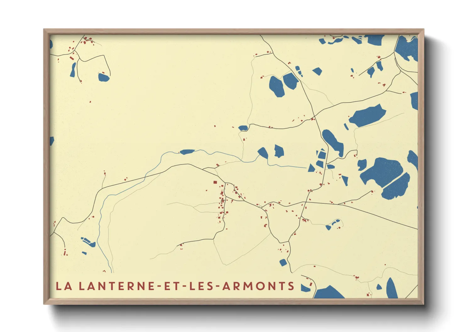Une affiche de carte sur La Lanterne-et-les-Armonts