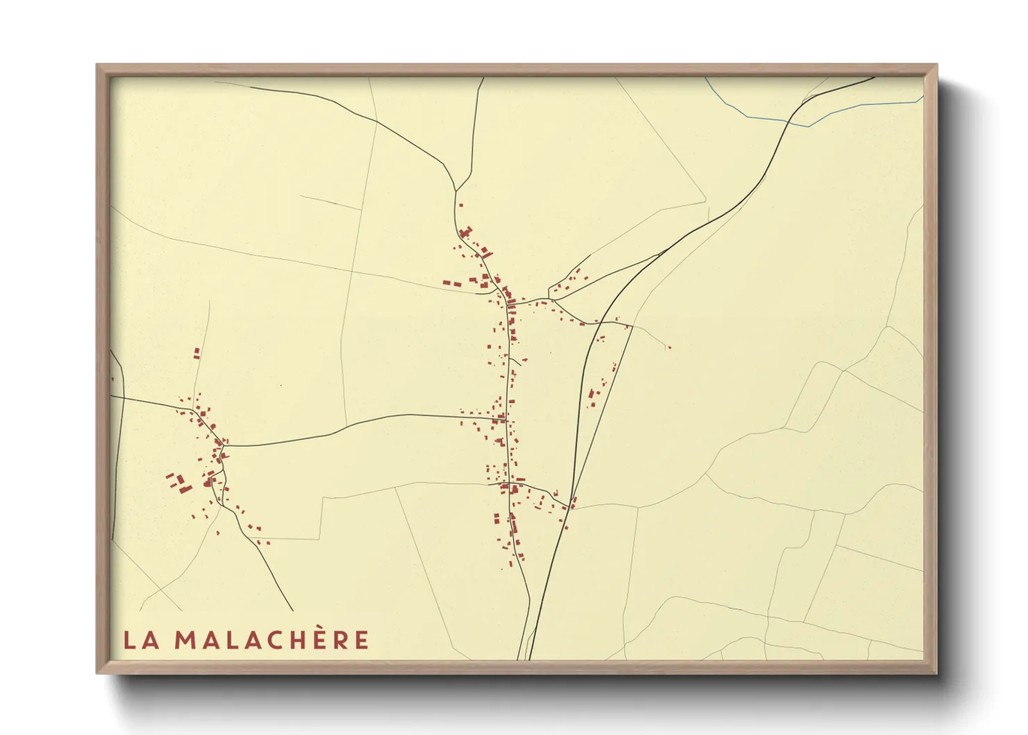 Une affiche de carte sur La Malachère