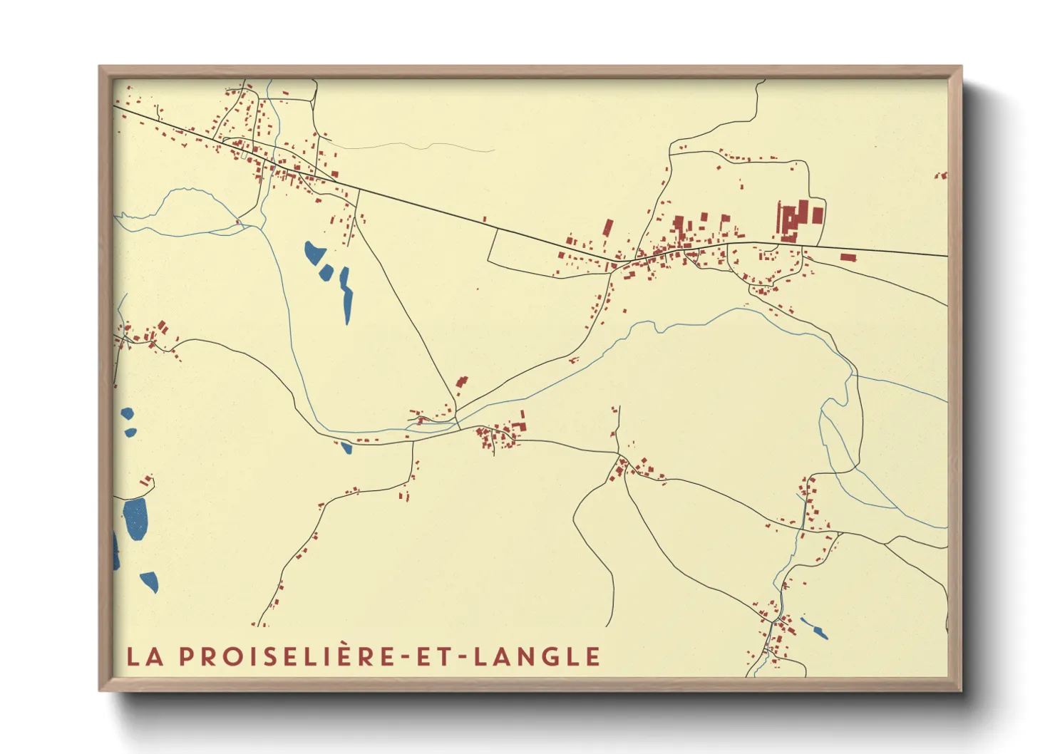 Une affiche de carte sur La Proiselière-et-Langle