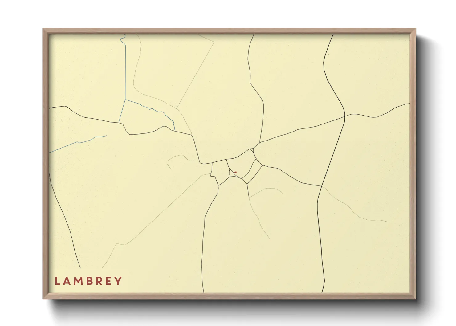 Une affiche de carte sur Lambrey