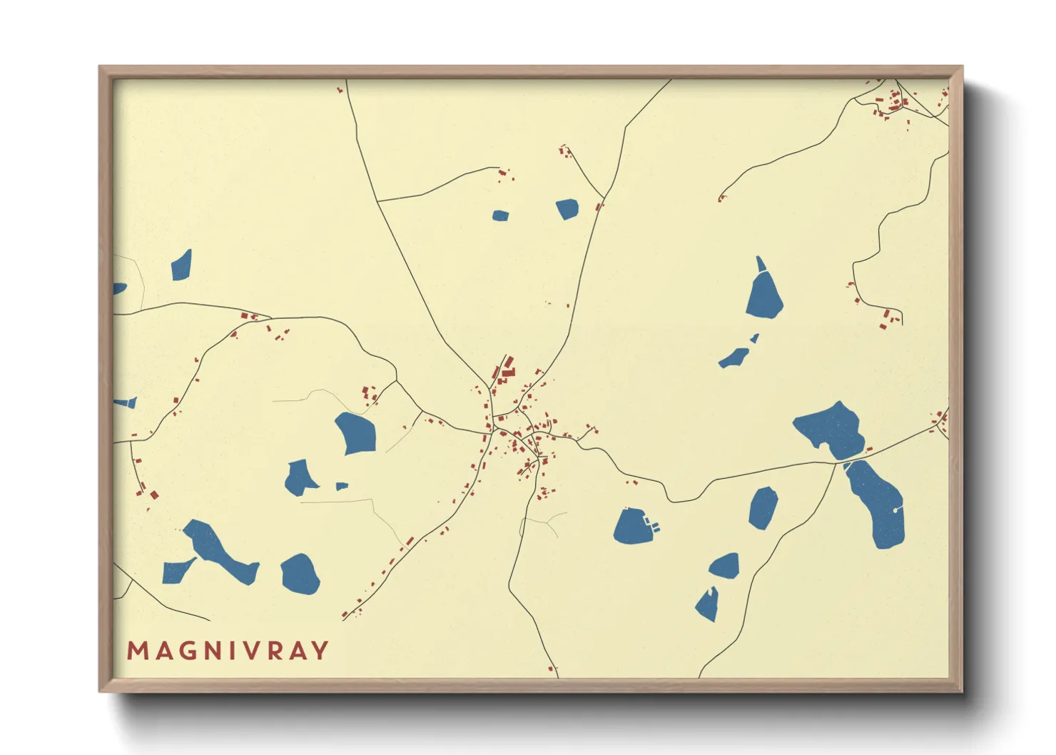 Une affiche de carte sur Magnivray