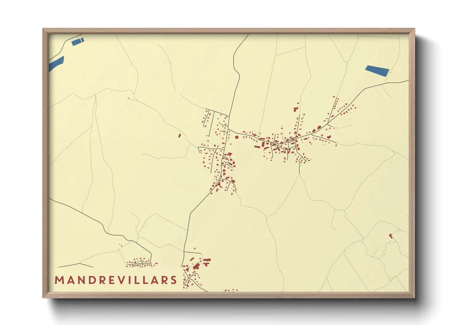 Une affiche de carte sur Mandrevillars